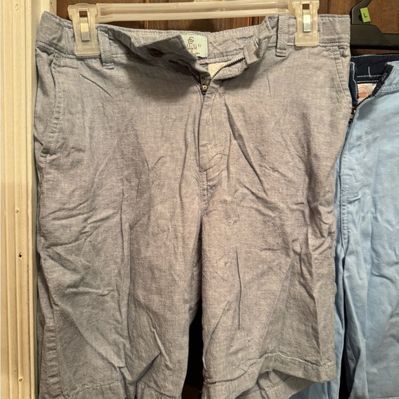 Set of 2 Boys Size 18 Dress Shorts: Gray & Light Blue - Picture 2 of 8
